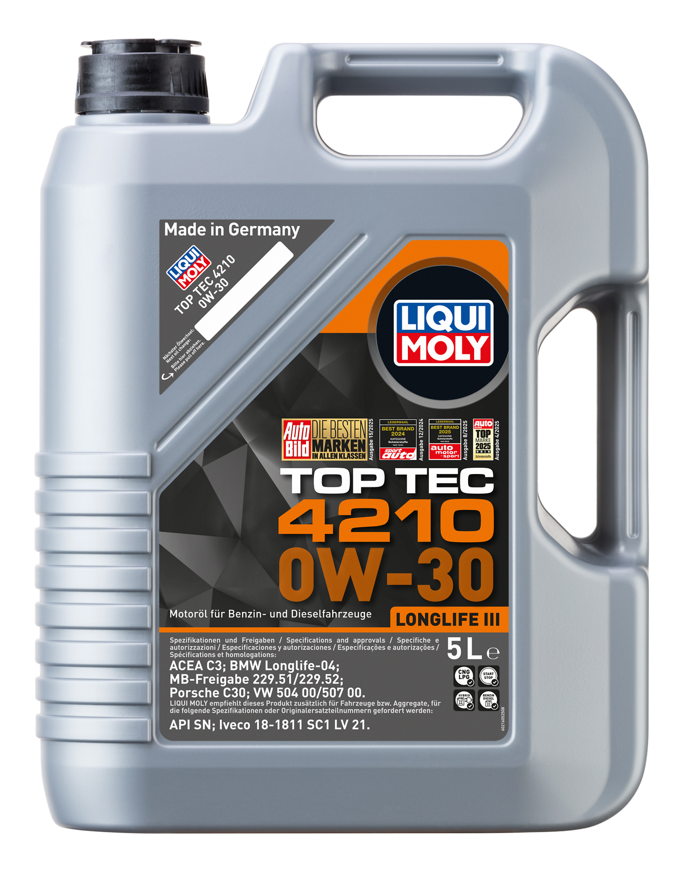 Моторное масло Liqui Moly Top Tec 4210 0W-30 купить в Украине