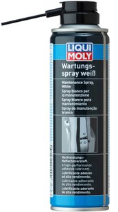 Liqui Moly Wartungs-Spray Weiss - белая грязеотталкивающая смазка, 250мл (3953)