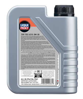 Liqui Moly Top Tec 4310 0W-30, 1л