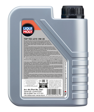 Liqui Moly Top Tec 4310 0W-30, 1л