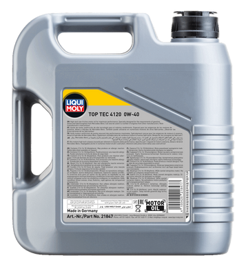 Liqui Moly Top Tec 4120 0W-40, 4л