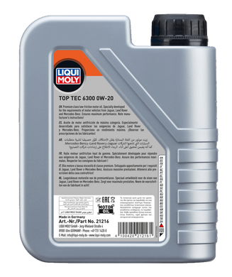 Liqui Moly Top Tec 6300 0W-20, 1л