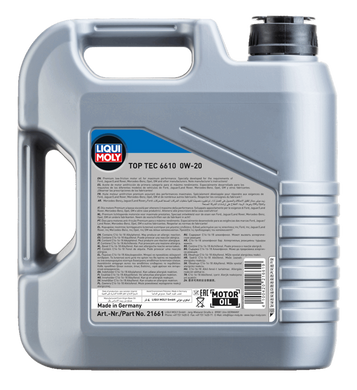 Liqui Moly Top Tec 6610 0W-20, 4л