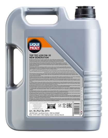 メンテナンス LIQUI MOLY TOP TEC 4200 5W-30 5L Моторное масло Liqui Moly Top Tec 4200 5W-30 купить в Украине