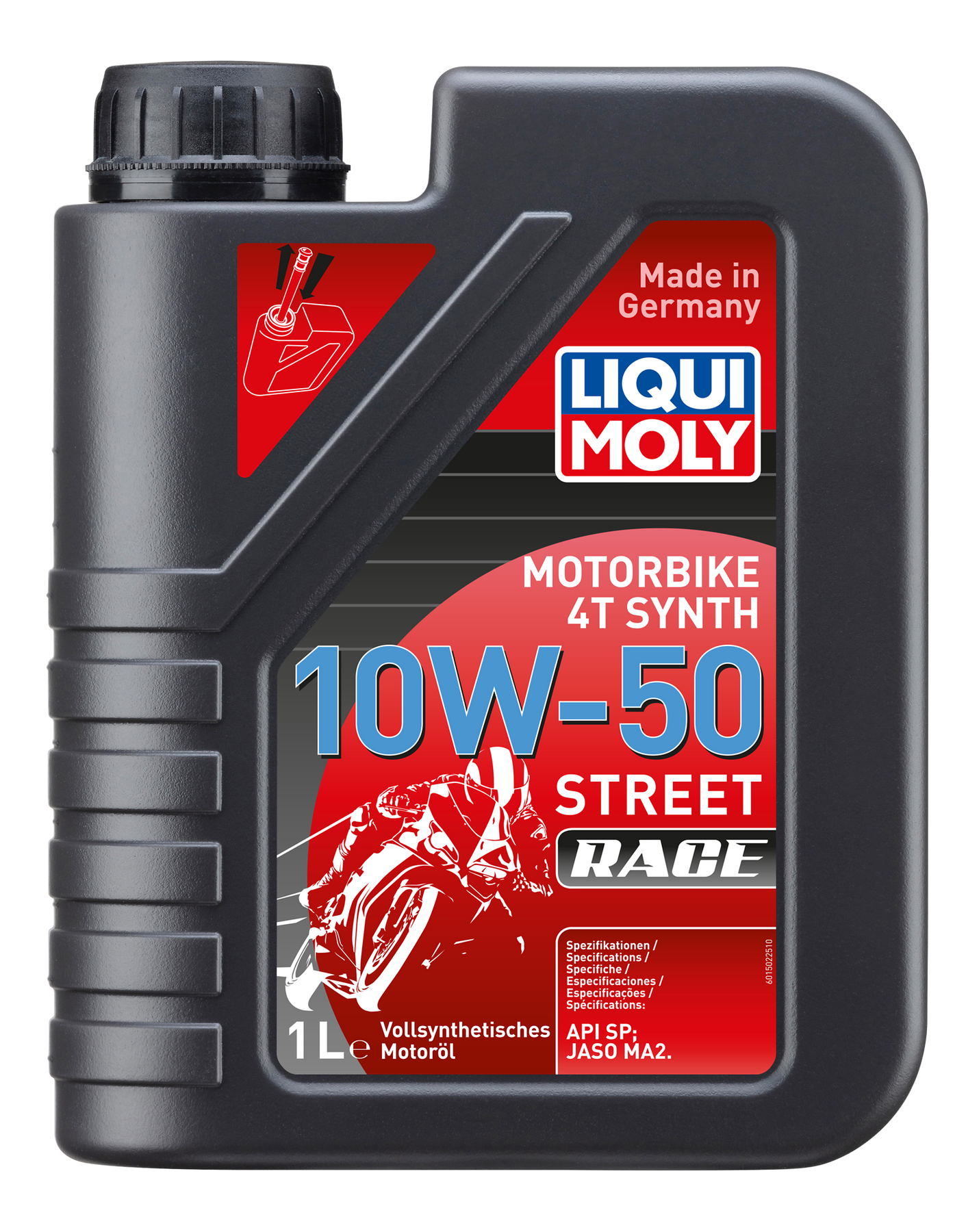 リキモリ 10w-50 オイル 1L 3本 GS400オイルフィルター付き Liqui Moly Motorbike 4T Synth Street Race 10W-50, 1л (3982