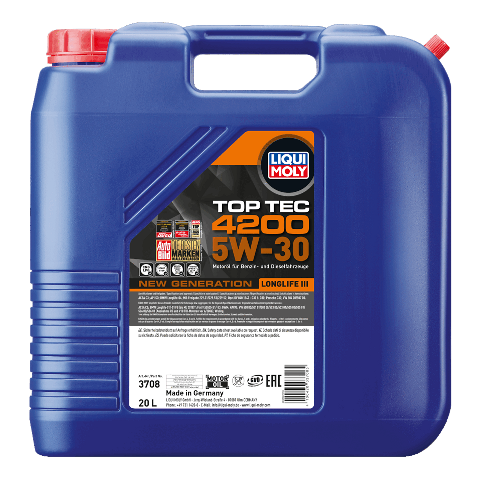 Моторное масло Liqui Moly Top Tec 4200 5W-30 купить в Украине