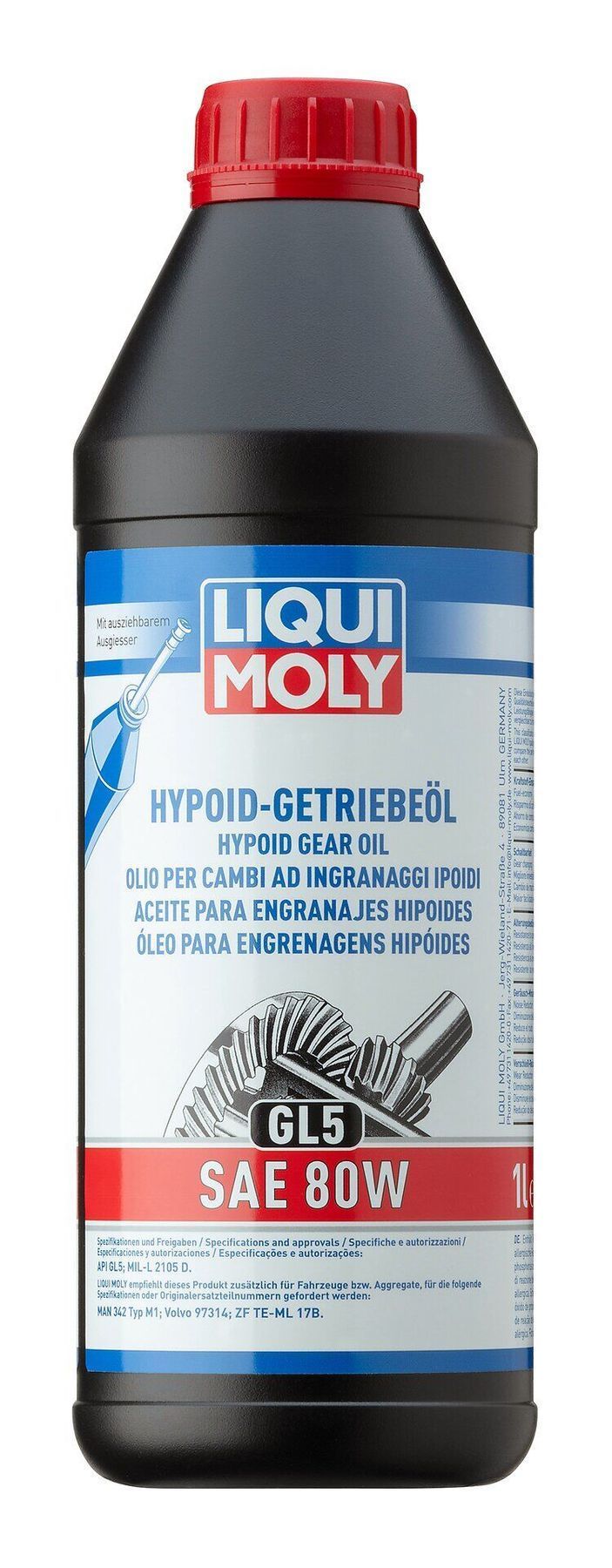 Трансмиссионное масло Liqui Moly Hypoid-Getriebeoil (GL-5) 80W