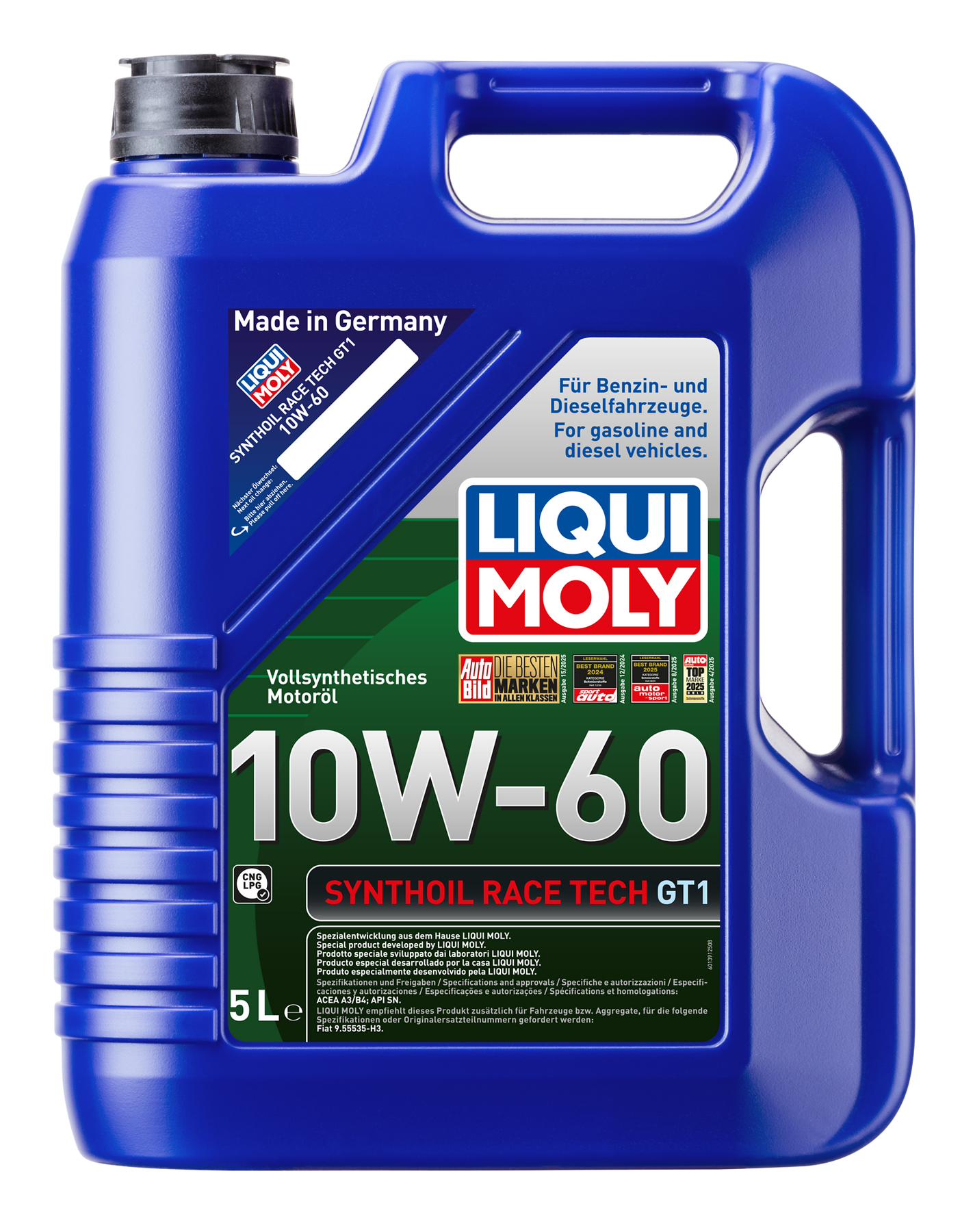 エンジンオイル シンゾイル レーステックGT1 10W60 5L Моторное масло Liqui Moly Synthoil Race Tech GT1 10W-60 купить в